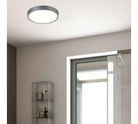 Trio Leuchten Plafoniera Trio LED RL175, plafoniera per bagno IP44, lampadina inclusa - argento plastica 64979
