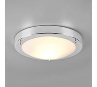 Condus plafoniera bagno tonda cromata vetro d.32 Moderno E27