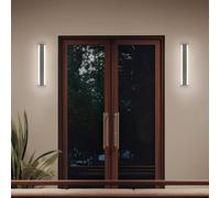 DAWSON APPLIQUE FASCIA DA ESTERNO ALLUMINIO ANTRACITE CON REGOLAZIONE SIA TEMPERATURA DI COLORE DEL LED SIA INTENSITA' IP54 L.100CM LED 11W 1300lm, 2300+3000+4000K