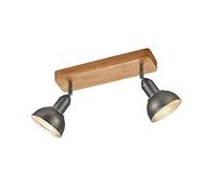 Trio Leuchten Delhi Lampada da soffitto E14, 40 W, Nichel Anticato