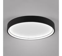 Plafoniera DOHA LED con bordo metallo nero 641310232