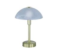 Lampada da tavolo led con vetro DONNA montatura ottone satinato con touch dimmer 525790108