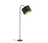 Lampade da terra diffusore orientabile HOSTEL paralume tessuto 408290179 nero e oro