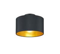 Plafoniera paralume tessuto HOSTEL 608200279 nero e oro