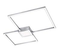 Plafoniera led HYDRA metallo doppio quadrato 676210307 acciaio
