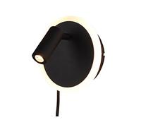 Applique a parete led JORDAN doppia illuminazione 229210232 nero