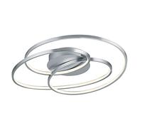 Trio Leuchten Gale Plafoniera, Nickel Satinato, 60cm x 43 cm