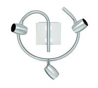 Trio Leuchten Lampada da soffitto GU10, Nickel Satinato, 25.5 x 25.5 x 15 cm