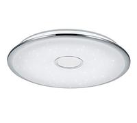 Trio Leuchten Lampada da soffitto Integriert, 100 W, Nickel Matt/Glas Weiß Gemustert, 67,00 x 67,00 x 10,00 cm