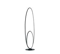 TRIO Leuchten - Lampada da terra/lampada da pavimento/lampada/luce/illuminazione moderna a 3 livelli dimmerabili con LED - Ocho alluminio/plastica/acciaio nero oblungo non sostituito