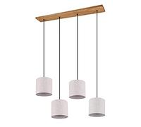 Sospensione legno ELMAU con 4 paralumi 302100430 sabbia