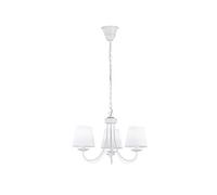 CORTEZ LAMPADARIO 3LUCI METALLO BIANCO D.45 E14