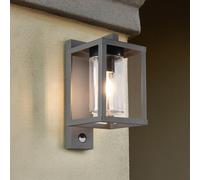 Applique a parete esterno LUNGA con sensore movimento ip44 H.33,5cm antracite 212069142
