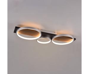 TRIO Leuchten Madera lampada a soffitto LED 3 sorgenti luminose, 643810387, Medera [Lampade per Interni > Lampade a Soffitto]