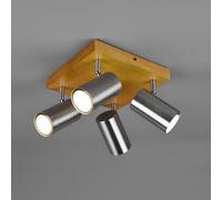 TRIO Leuchten Marley faretto, GU10, 4 luci, naturale, 812400407, Marley [Lampade per Interni > Punti Luce e Faretti]