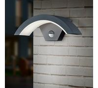 Ohio applique led alluminio arco con sensore movimento Grigio 20x30 Moderno LED