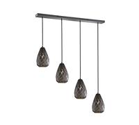 Trio Leuchten Onyx - Lampadario in metallo, colore: antracite/oro - NUOVO