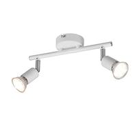 Trio-Leuchten Plafoniera PARIS R80912031 barra 2 luci GU10 L25 cm Bianco lampadine escluse