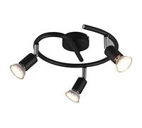 Barra 3 luci PARIS girandola 3 luci attaco gui10 D.28cm nero R80913932