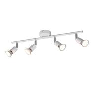 TRIO LIGHTING FARETTO PARIS LAMPADINE ESCLUSE BARRA 4 LUCI ATTACCO GU10 BIANCO O