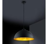 Trio 308000132 Romino Lampadario LED, Nero/Dorato