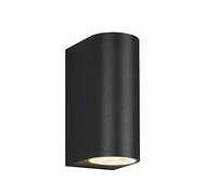 Trio Leuchten Roya 204260242 - Lampada da parete per esterni, in alluminio pressofuso, colore: antracite, 2 x GU10