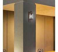 Sambesi applique led da esterno lanterna con sensore crepuscolare metallo ruggin