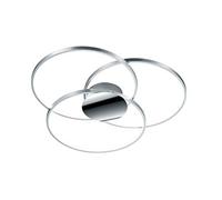 Trio Leuchten Sedona Lampada da soffitto 40 W, Alluminio Spazzolato