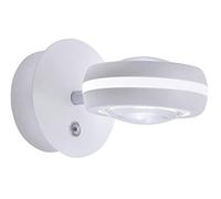 Trio Leuchten Smart Home - Lampada da parete in metallo, colore: bianco opaco