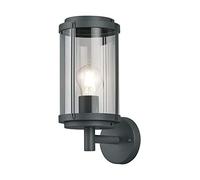 Tanaro applique da esterno fusione di alluminio antracite con diffusore vetro tr