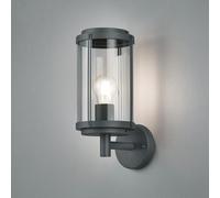 Trio Leuchten Tanaro 202360142 - Lampada da parete per esterni, in alluminio pressofuso, colore: antracite, plastica trasparente, 1 E27