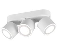 Trio Leuchten Taurus 652910331 - Lampada da incasso a soffitto, in metallo bianco opaco, 3 x 3,5 Watt + 3 LED da 1,5 Watt