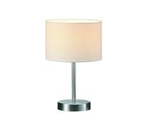 Lampada da tavolo HOTEL acciaio 501100101 paralume bianco h32cm