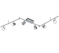 Trio Leuchten Trio 873110607 Narcos Faretto LED, 6x6 W, Nichel, 180 cm, 10.0 x 177.0 x 23.0 cm