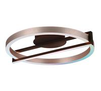 Plafoniera THOMPSON LED metallo nero ed alluminio 653810305