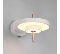 Trio Lighting Appliance a LED Keaton, grigio chiaro, Ø 20 cm, metallo, CCT Trio Lighting