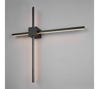 Trio Lighting Applique a LED Cassino, nero opaco, larghezza 67 cm, metallo Trio Lighting