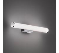 Trio Leuchten Mattimo - Lampada da parete in metallo, 4,3 W, colore: Cromo/Bianco