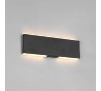 Trio Lighting Applique a LED ricaricabile Conchita, larghezza 22 cm, nera, metallo Trio Lighting