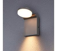 Trio Lighting Applique da esterno a LED Adour, antracite, inclinabile, CCT, IP44 Trio Lighting