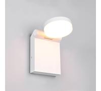 Trio Lighting Applique da esterno a LED Adour, bianco opaco, inclinabile, CCT, IP44 Trio Lighting