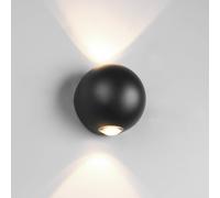 Trio Lighting Applique da esterno a LED Avisio, nere, a 2 luci, semicircolari Trio Lighting