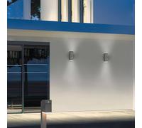 webmarketpoint Applique Doppio Led Orientabile Avon Alluminio Antracite IP54 Trio Lighting