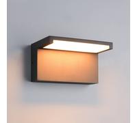 Trio Lighting Applique da esterno LED Ravi, antracite, larghezza 18 cm Metallo IP65 Trio Lighting