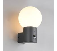 Trio Lighting Applique da esterno Mures, antracite, altezza 28 cm, metallo, sensore Trio Lighting