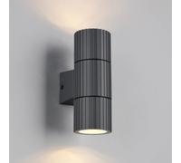Trio Lighting Applique da esterno Parana, antracite, altezza 16 cm, metallo, a 2 luci. Trio Lighting