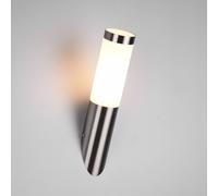 Trio Lighting Applique da esterno Trioto, color nichel, altezza 39 cm, acciaio inossidabile Trio Lighting