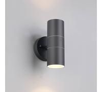 Trio Lighting Applique da esterno Turia, antracite, altezza 16 cm, metallo Trio Lighting