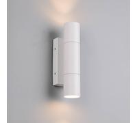 Trio Lighting Applique da esterno Yamuna, bianco opaco, altezza 23 cm, metallo, IP65 Trio Lighting