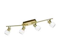 Trio Lighting Barra Led Ottone Vetro Bianco